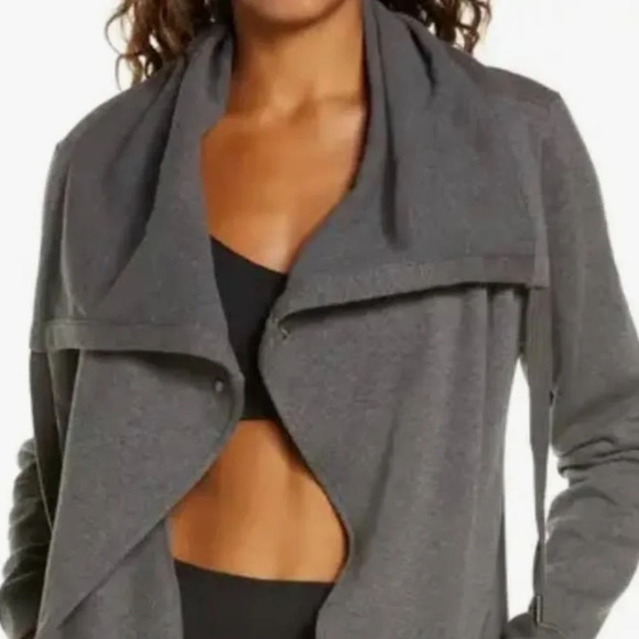 Plus size Zella Amazing Cozy Wrap Jacket in Grey Charcoal size 3X - Picture 1 of 13